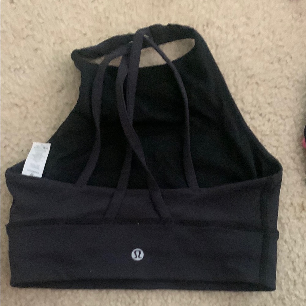 Lululemon Black Strappy Sports Bra